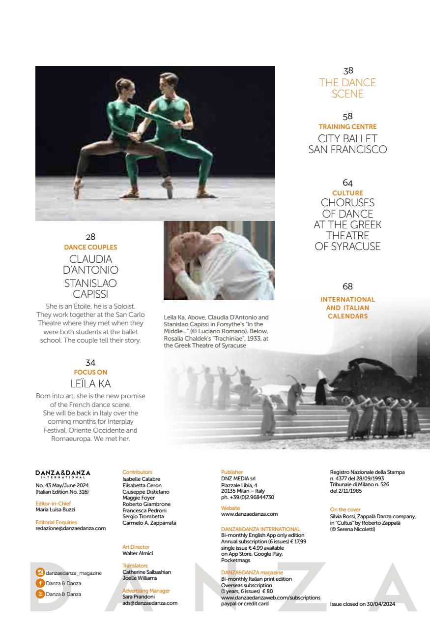 DANZA&DANZA International Preview Pages