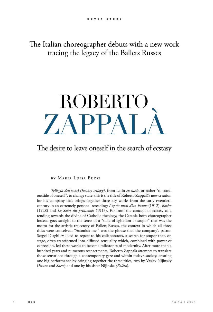 DANZA&DANZA International Preview Pages