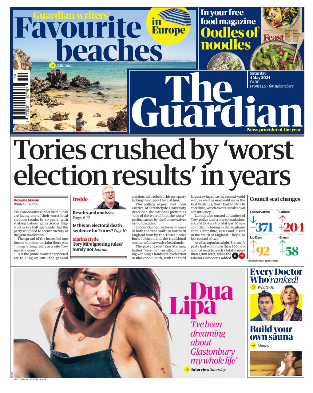 The Guardian Newspaper Preview Pages