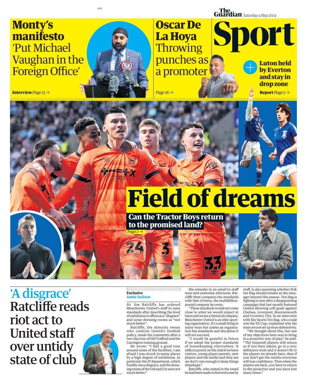 The Guardian Newspaper Preview Pages