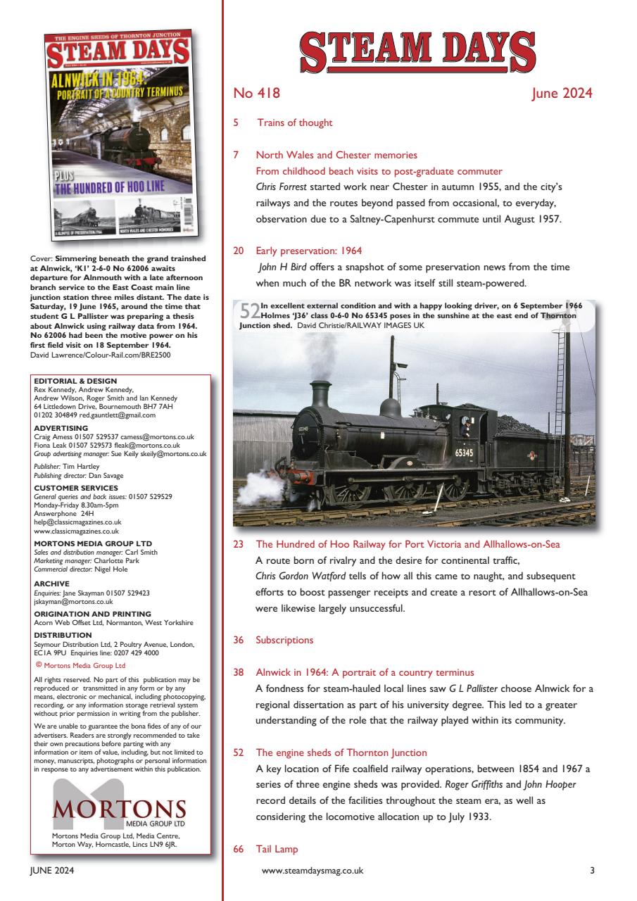 Steam Days Preview Pages