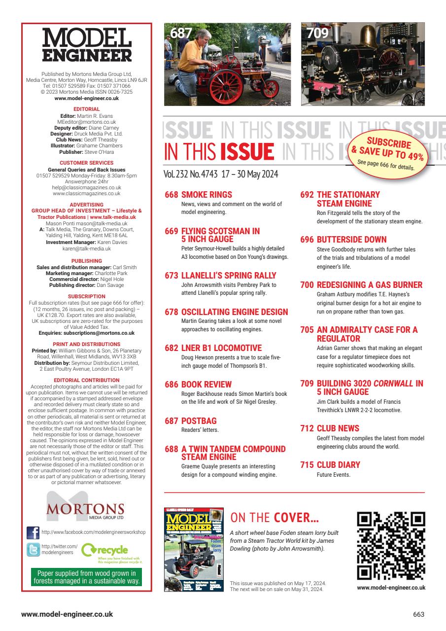 Model Engineer Preview Pages