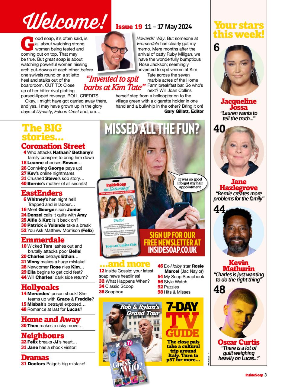 Inside Soap Preview Pages