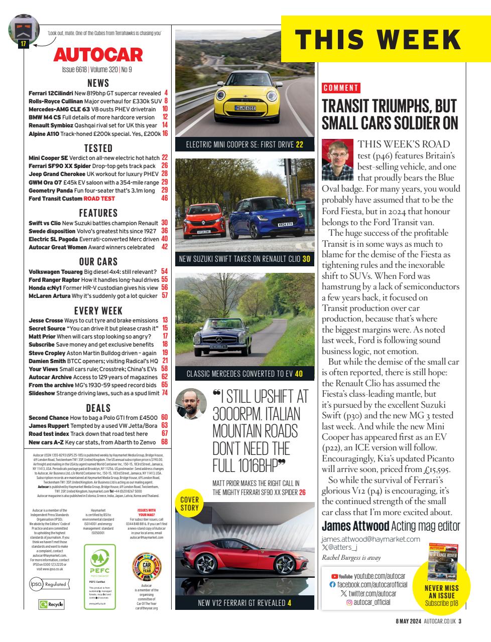 Autocar Preview Pages
