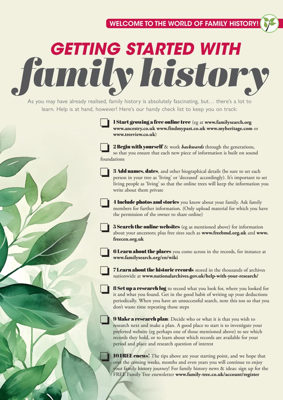 Family Tree Preview Pages