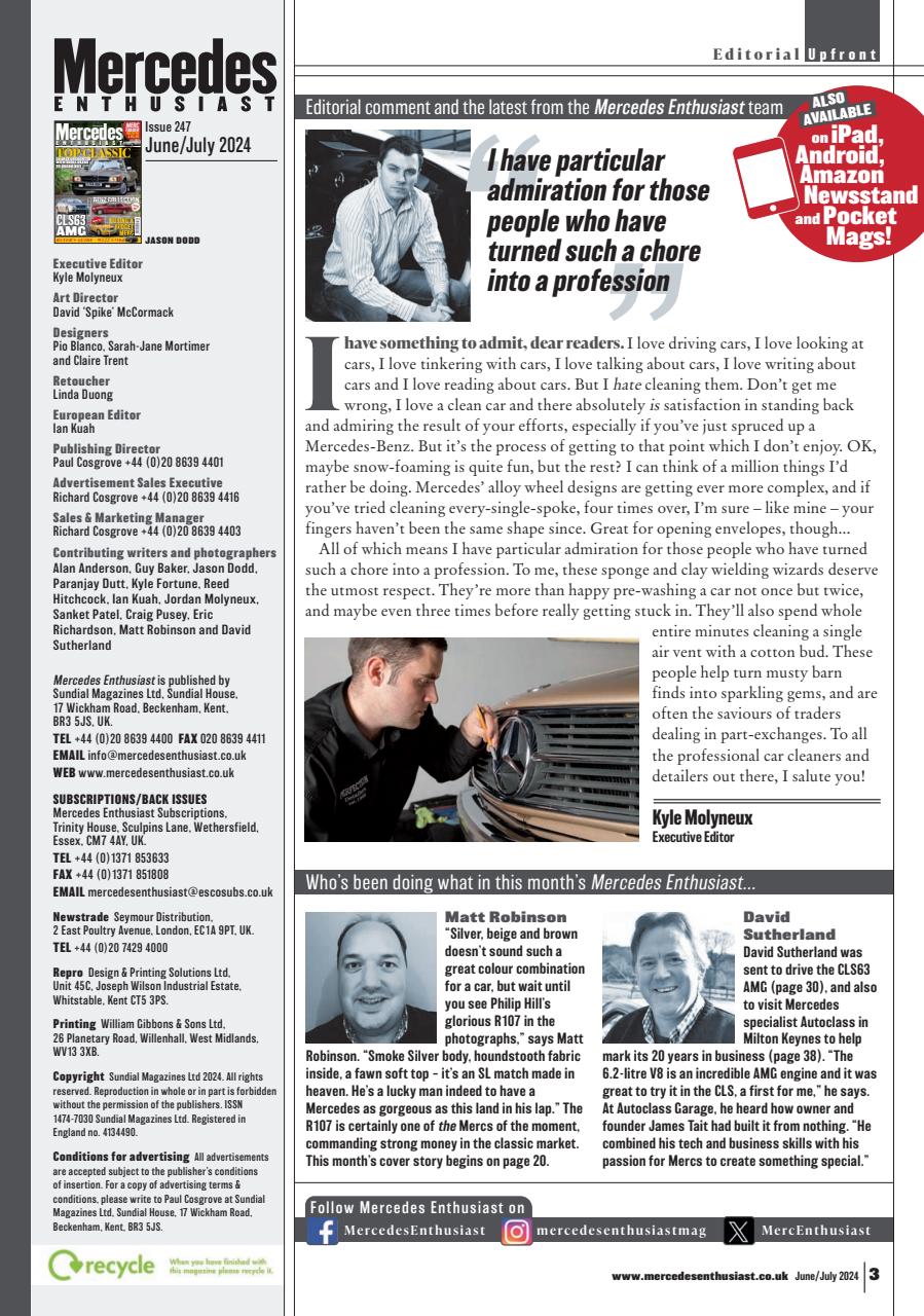 Mercedes Enthusiast Preview Pages