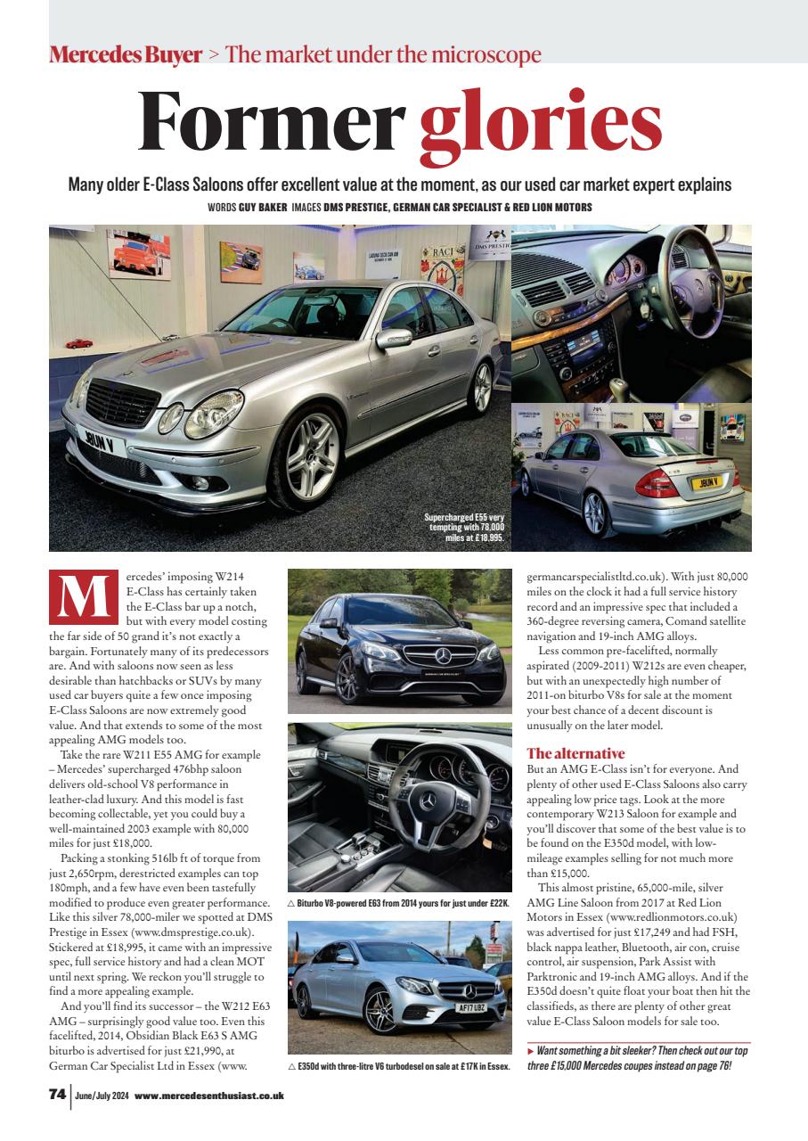 Mercedes Enthusiast Preview Pages