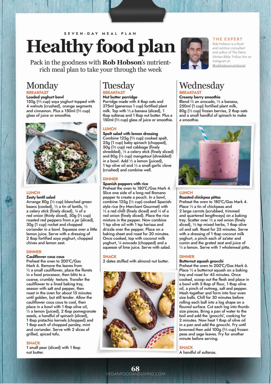 Vegan Food & Living Magazine Preview Pages