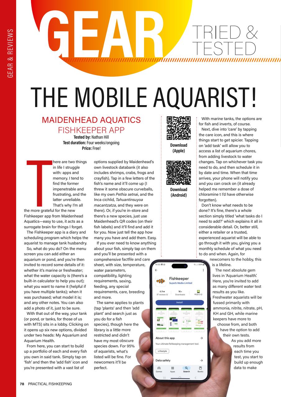 Practical Fishkeeping Preview Pages