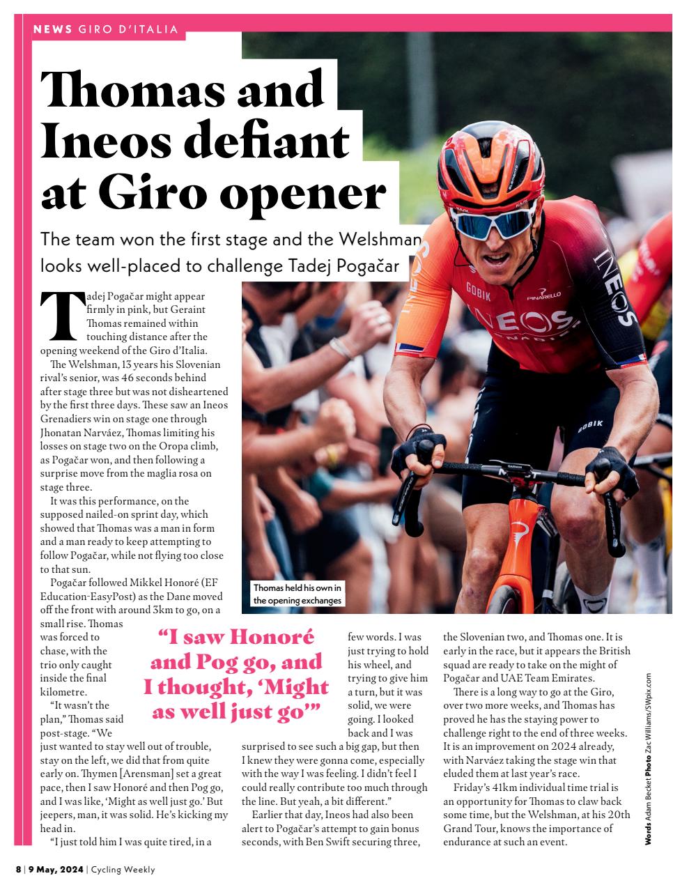 Cycling Weekly Preview Pages