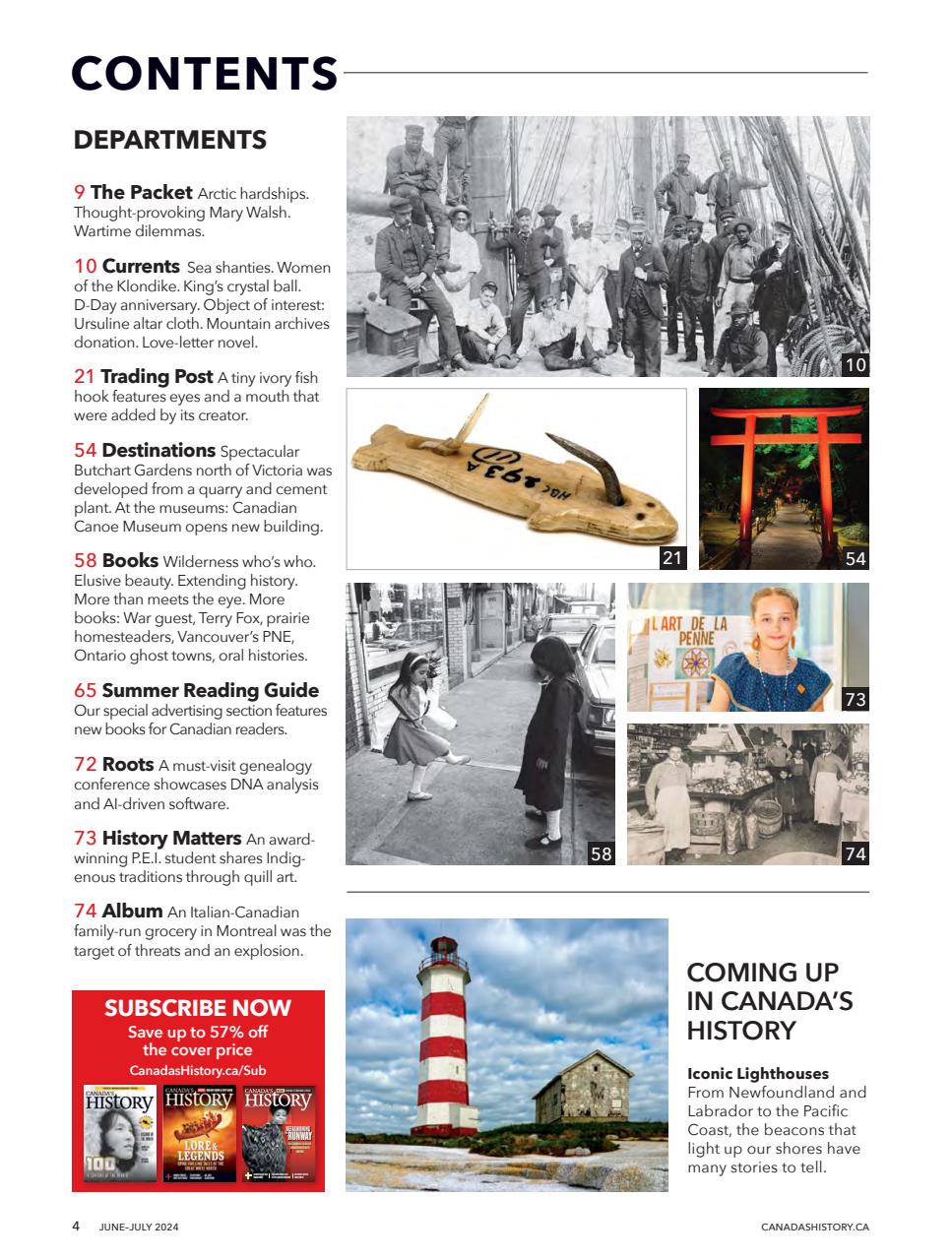 Canada's History Preview Pages