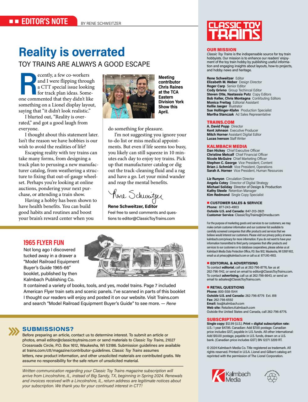 Classic Toy Trains Preview Pages