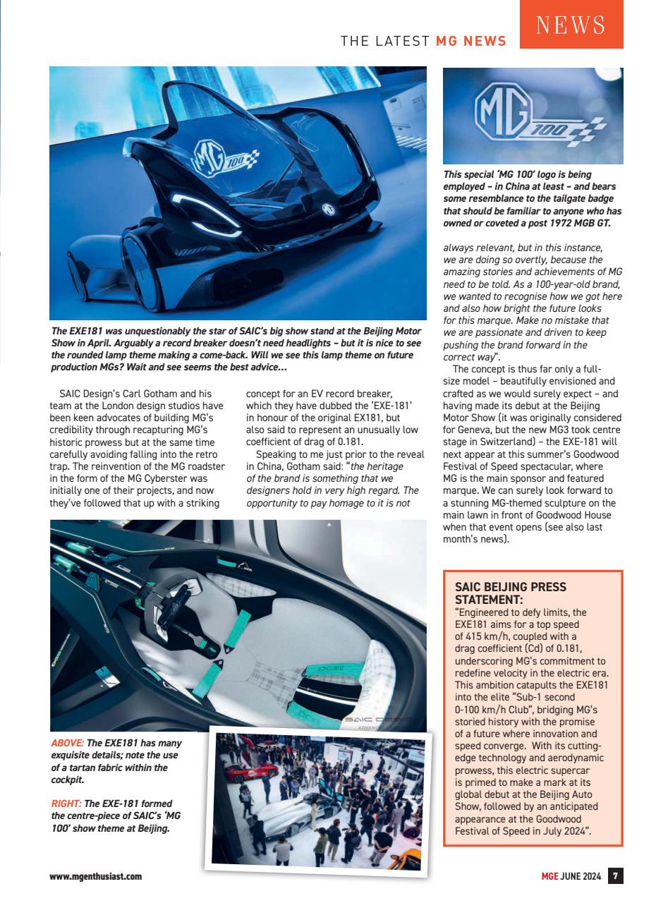 MG Enthusiast Preview Pages