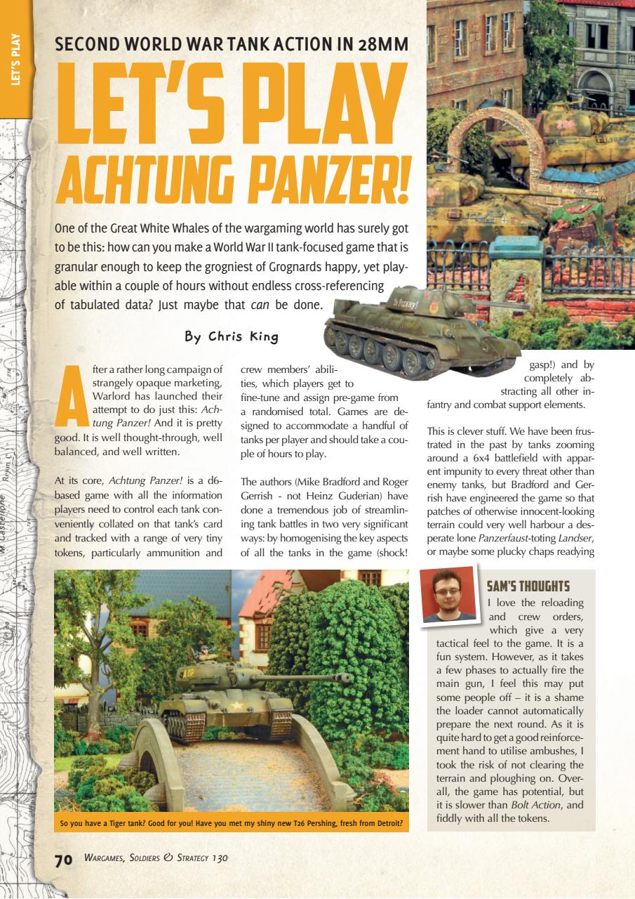 Wargames, Soldiers & Strategy Preview Pages