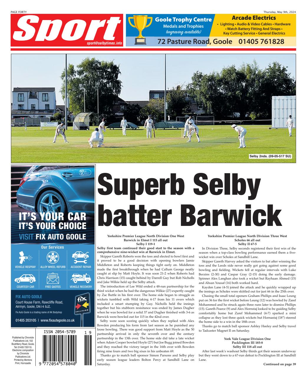 Selby Times Preview Pages