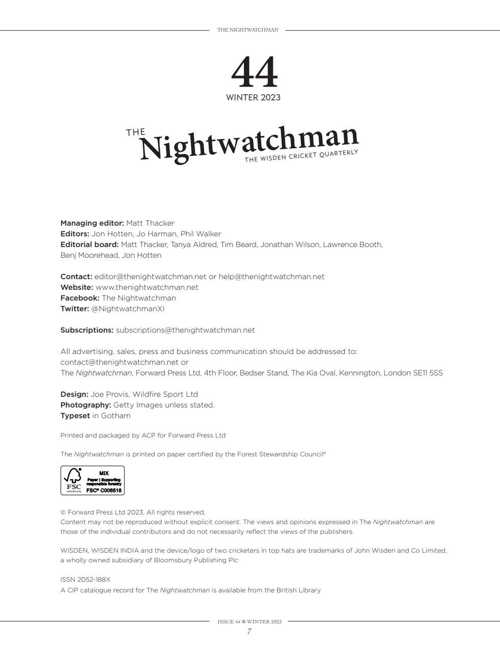The Nightwatchman Preview Pages