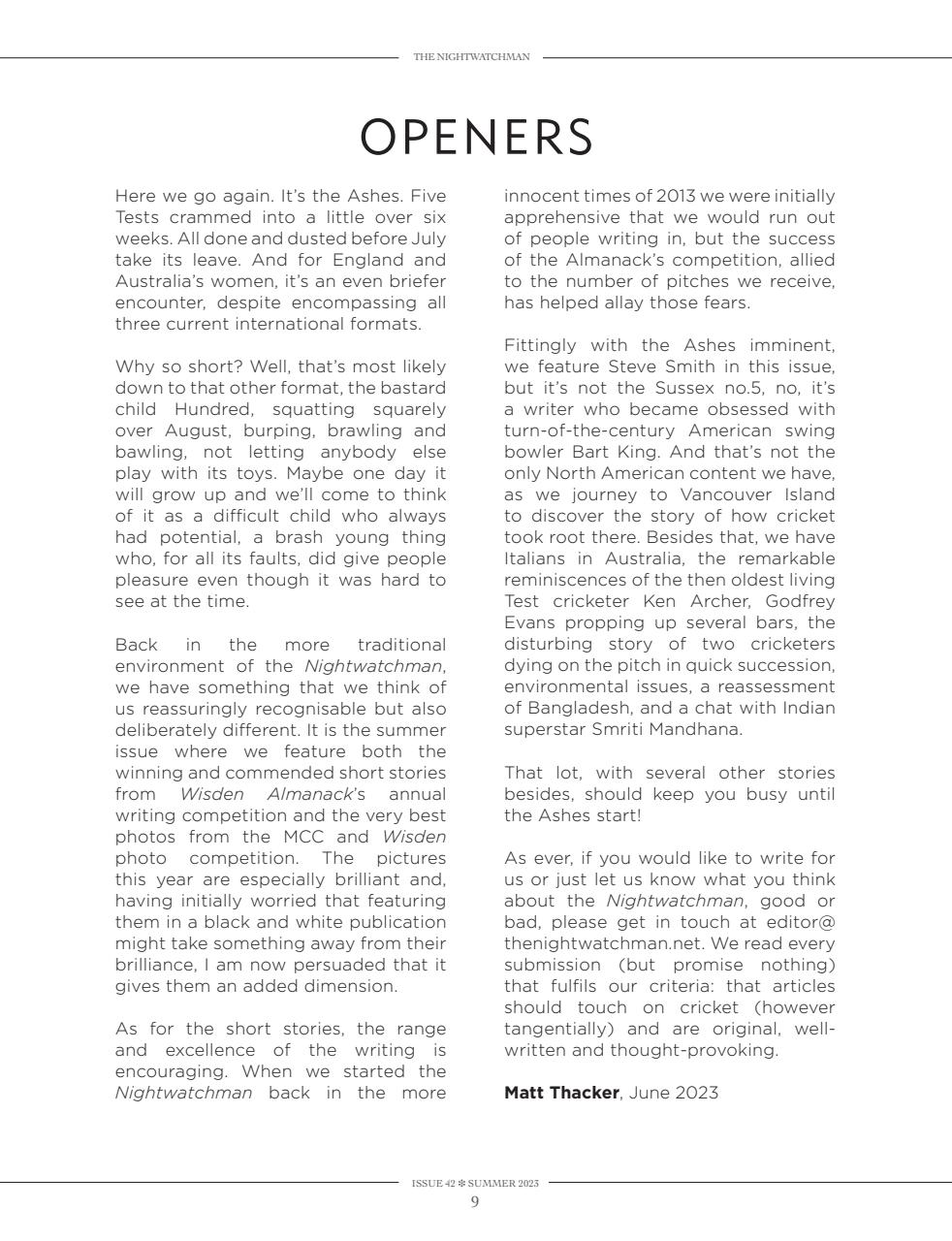 The Nightwatchman Preview Pages