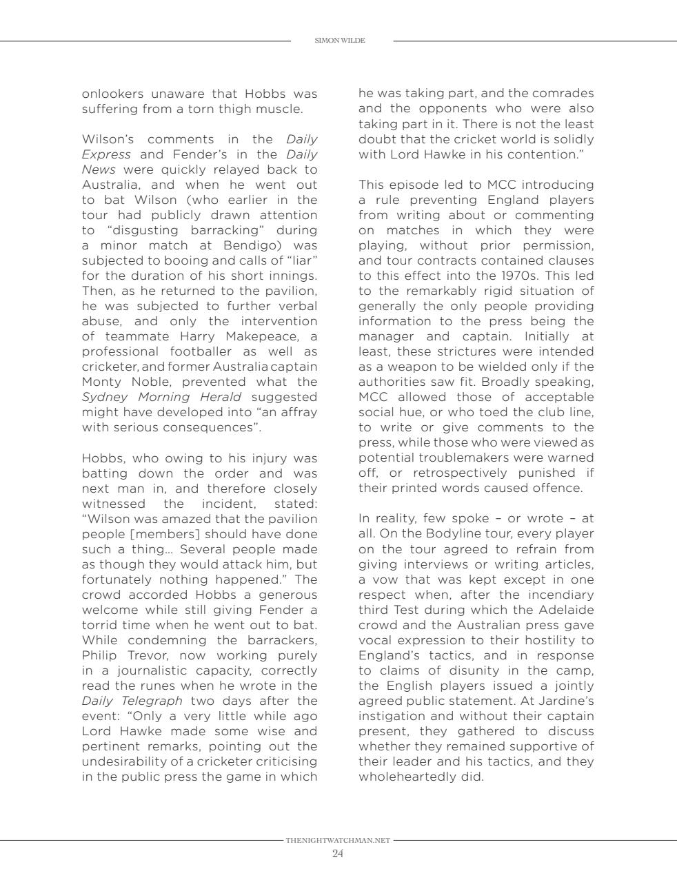 The Nightwatchman Preview Pages