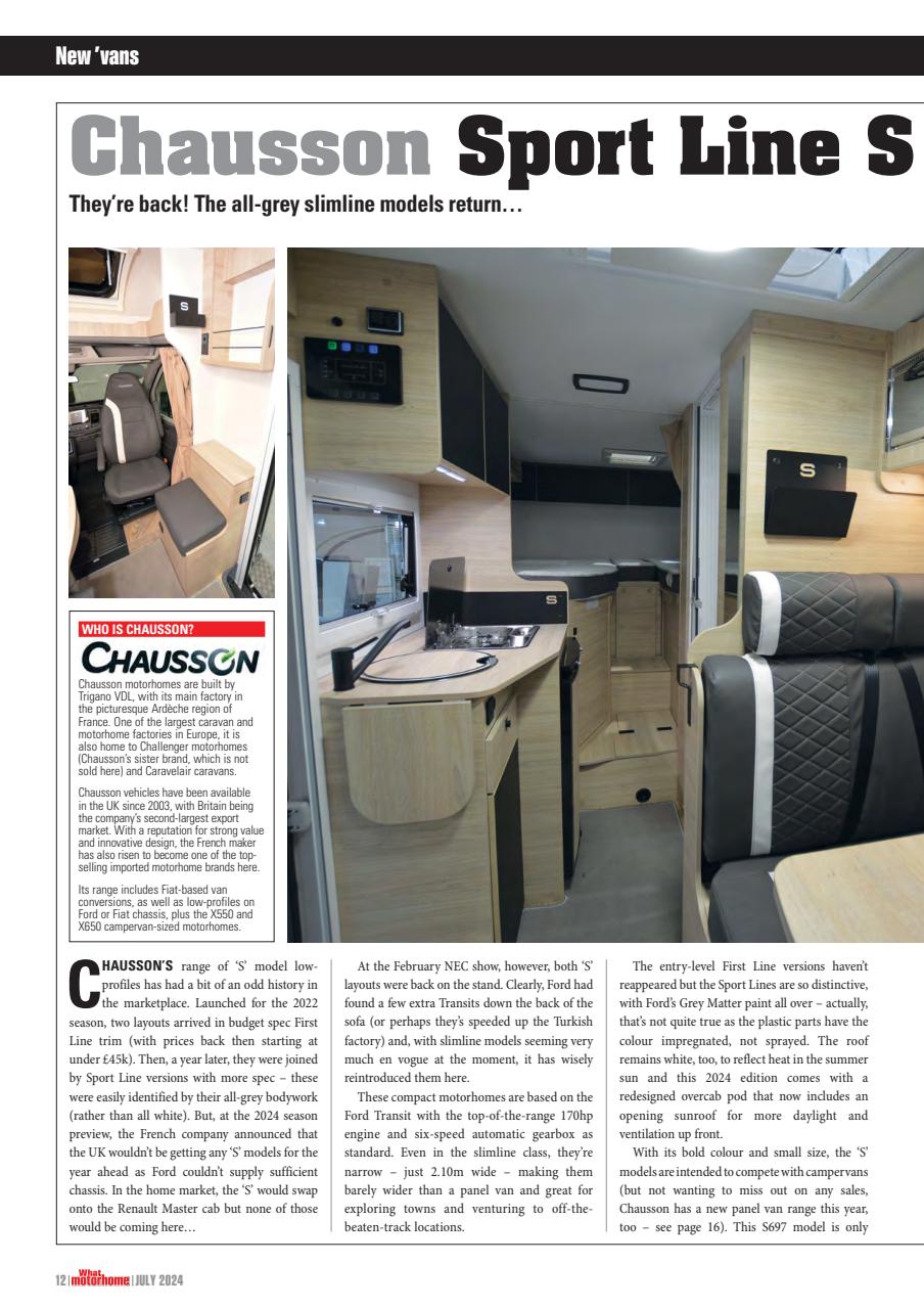 What Motorhome magazine Preview Pages