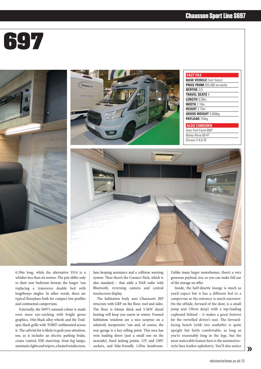 What Motorhome magazine Preview Pages