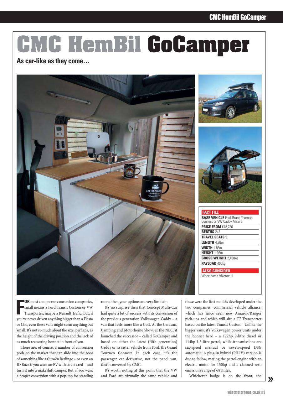 What Motorhome magazine Preview Pages