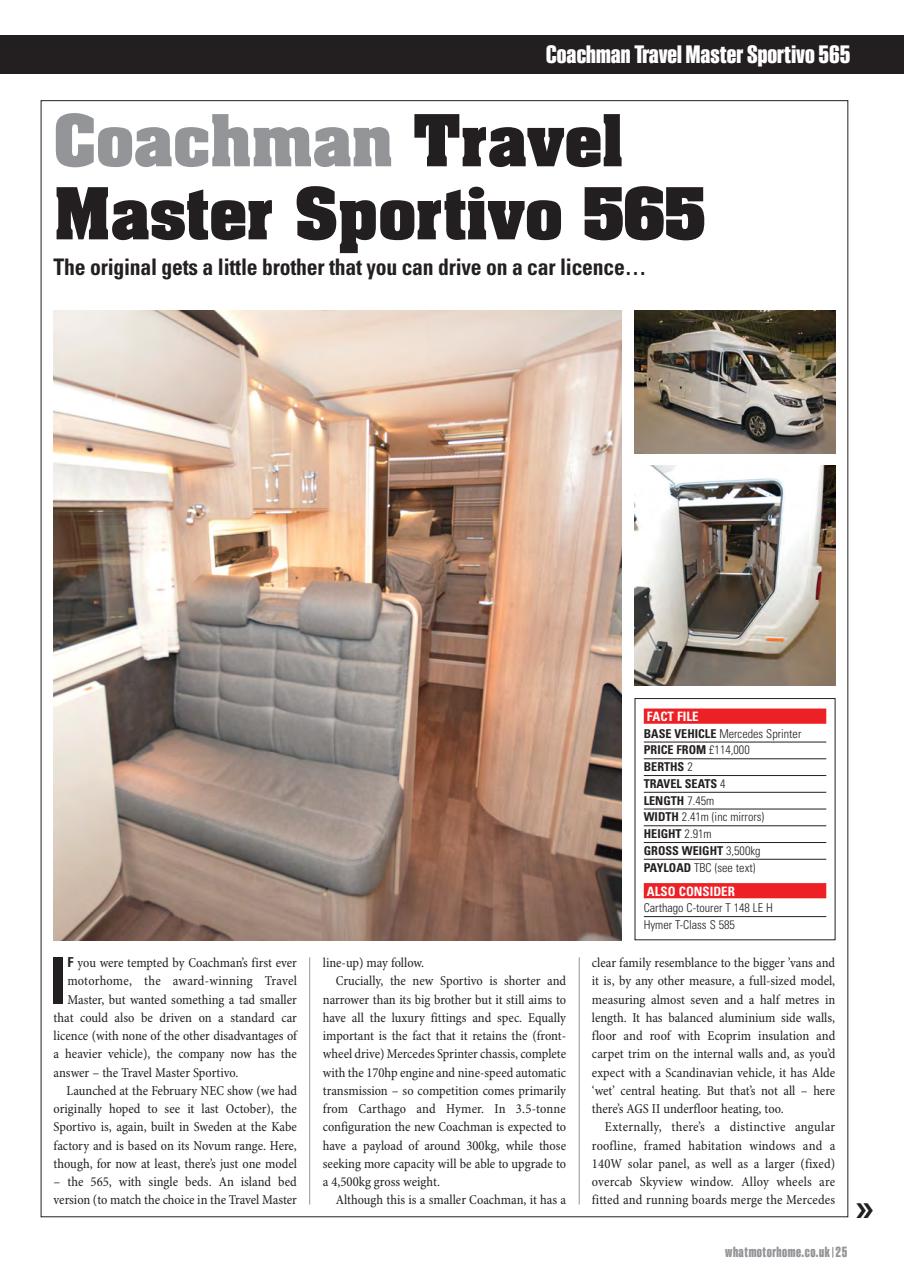 What Motorhome magazine Preview Pages