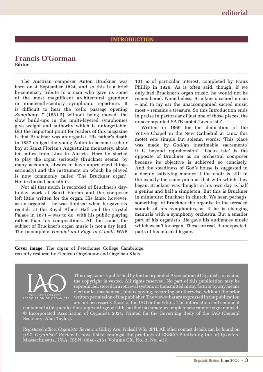 Organists' Review Preview Pages