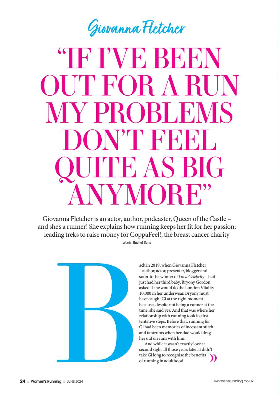 Women’s Running Preview Pages