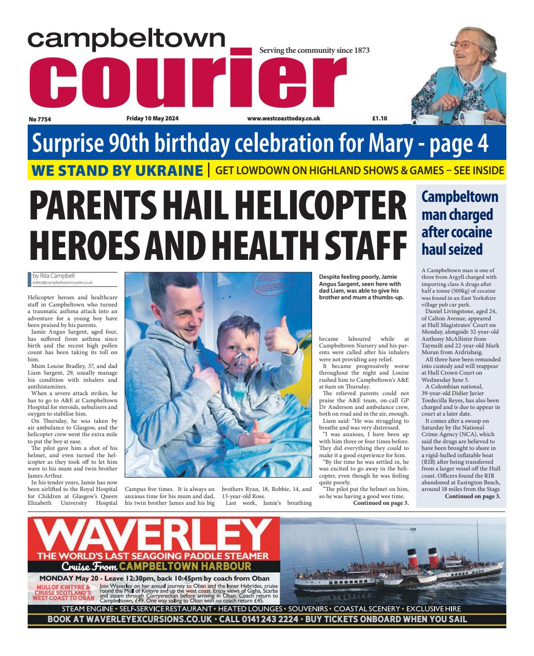 Campbeltown Courier Magazine 10 May 2024 Back Issue