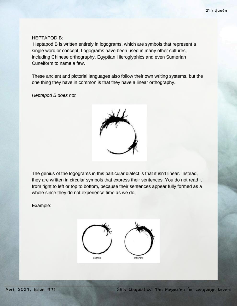 Silly Linguistics Preview Pages