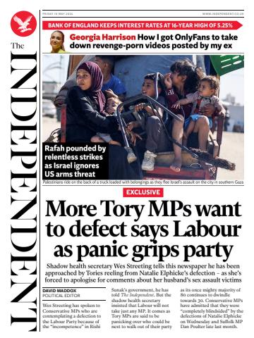 The Independent Daily Edition Newspaper issue Friday, May 10, 2024