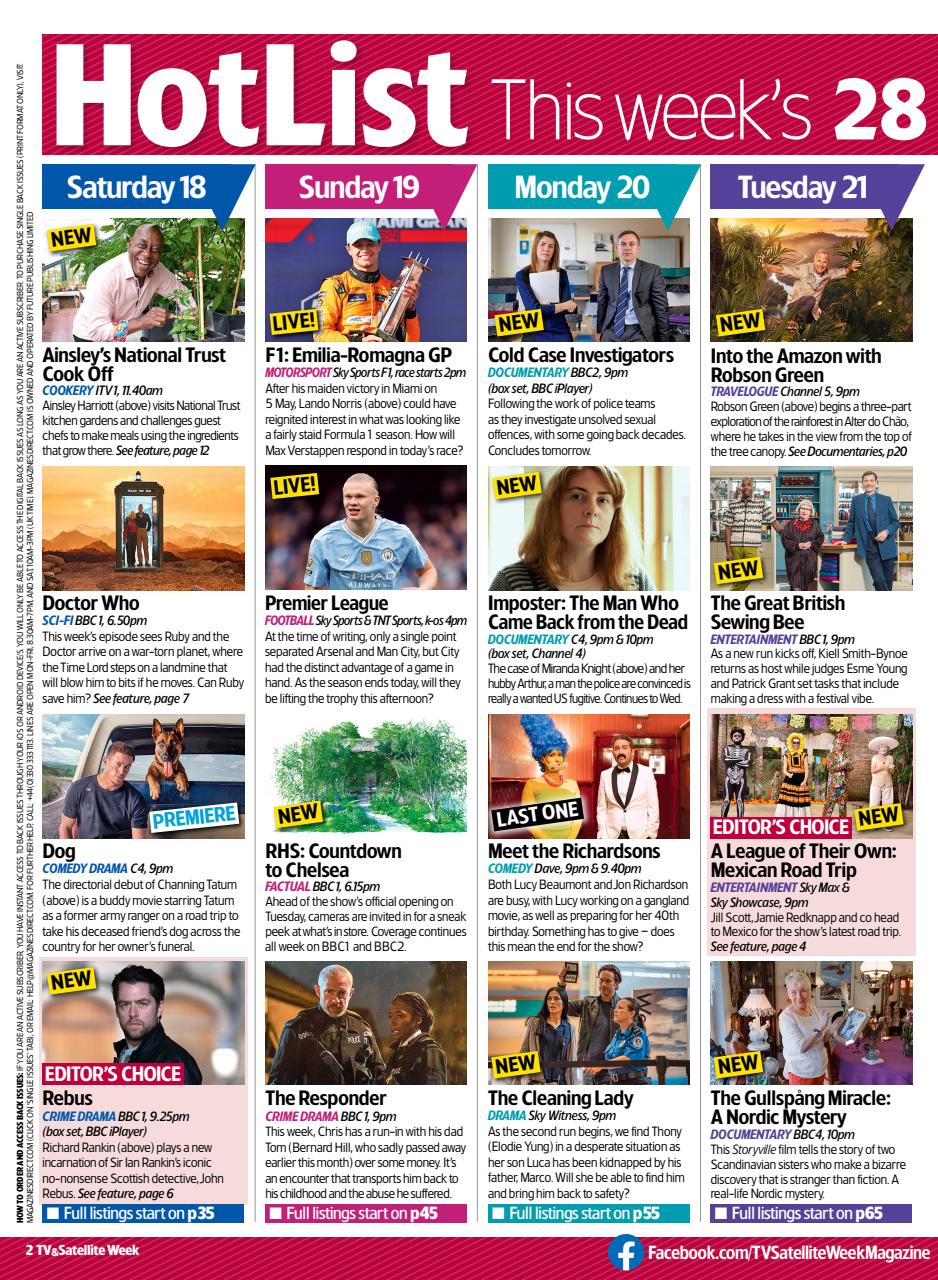 TV & Satellite Week Preview Pages