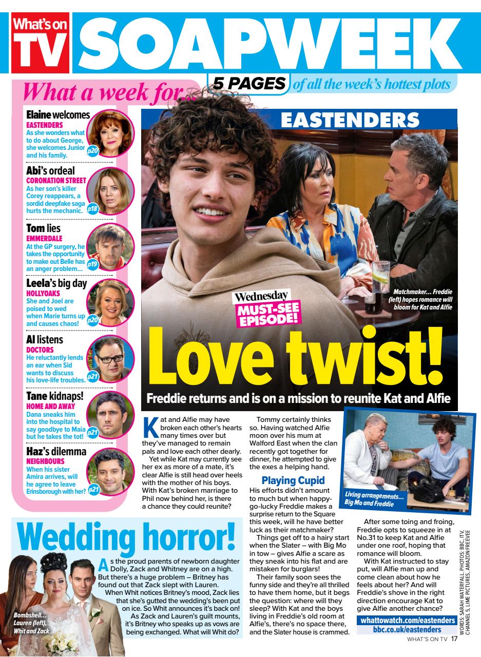 What's on TV Preview Pages