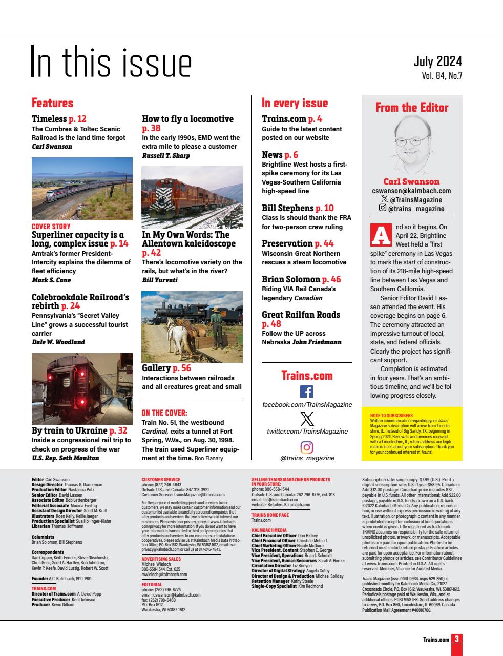 Trains Preview Pages