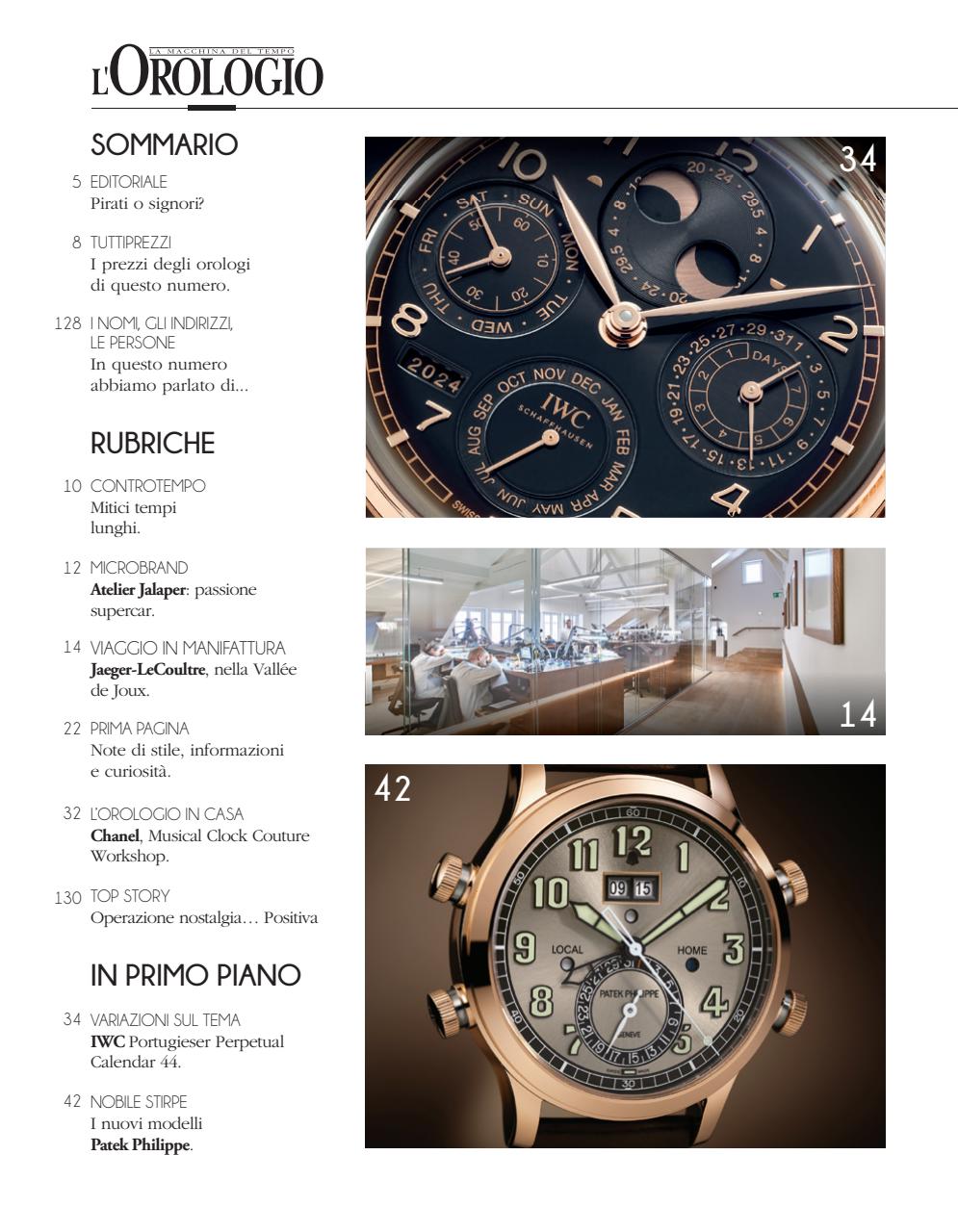 L'Orologio Preview Pages