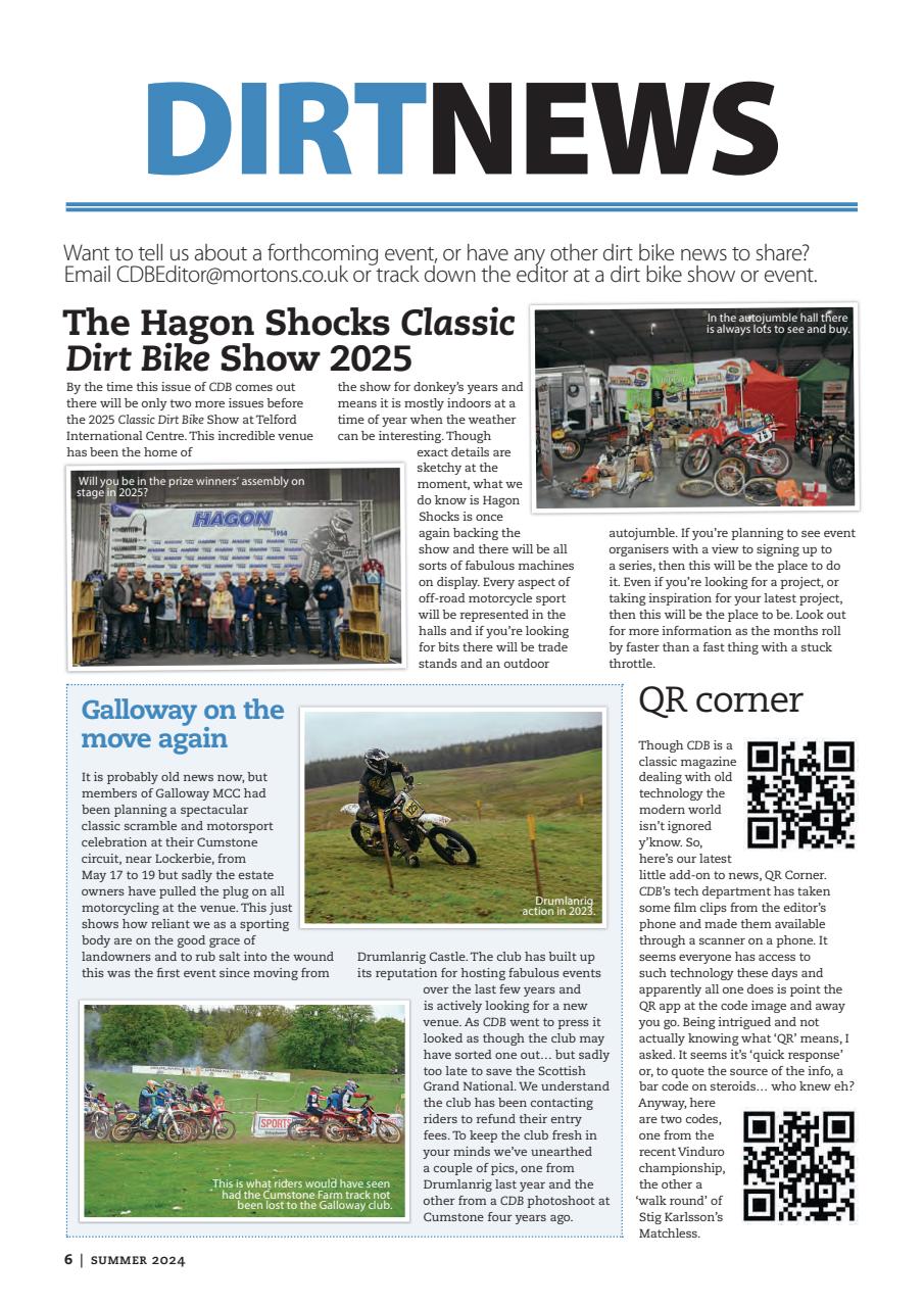 Classic Dirt Bike Preview Pages
