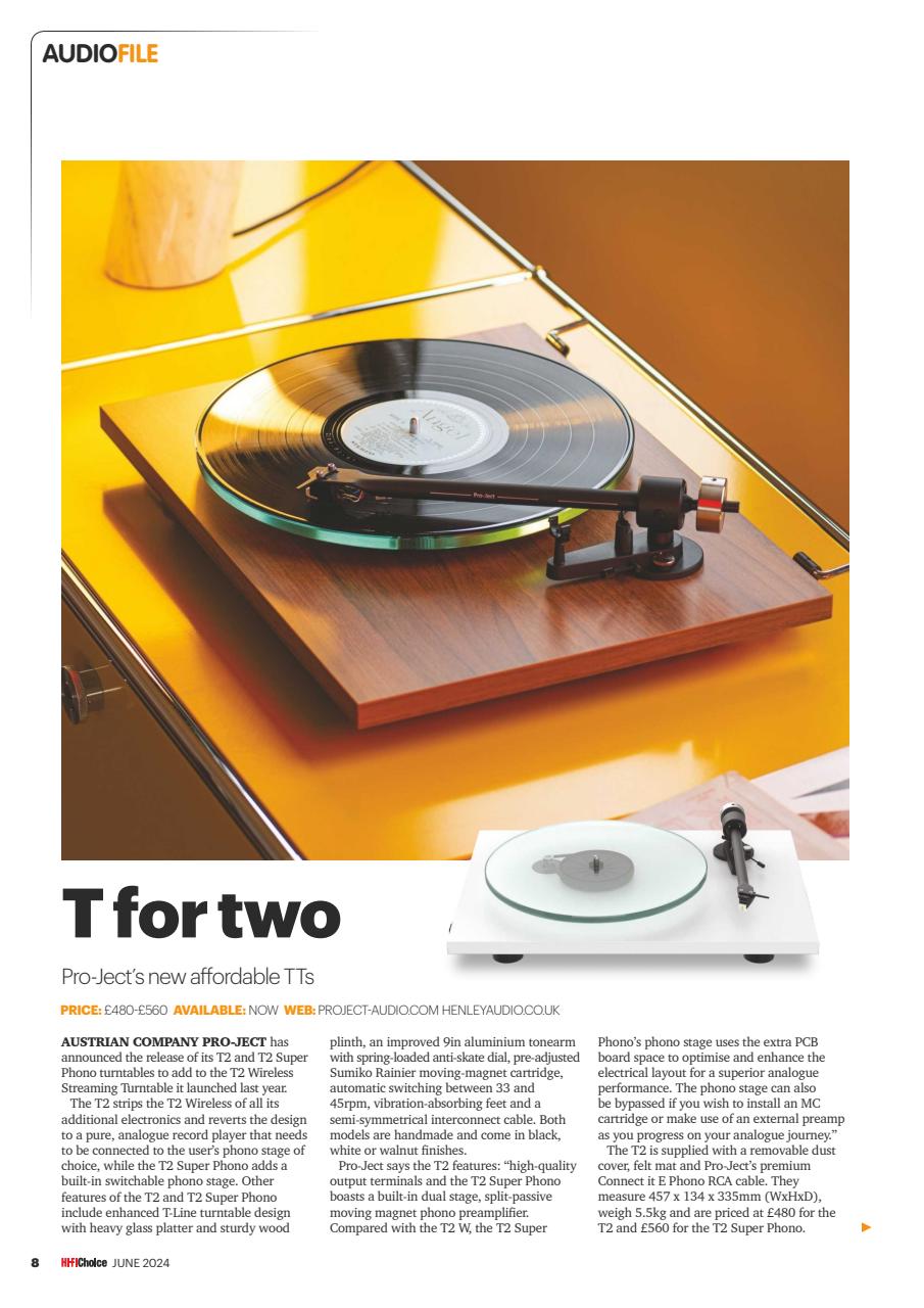Hi-Fi Choice Preview Pages