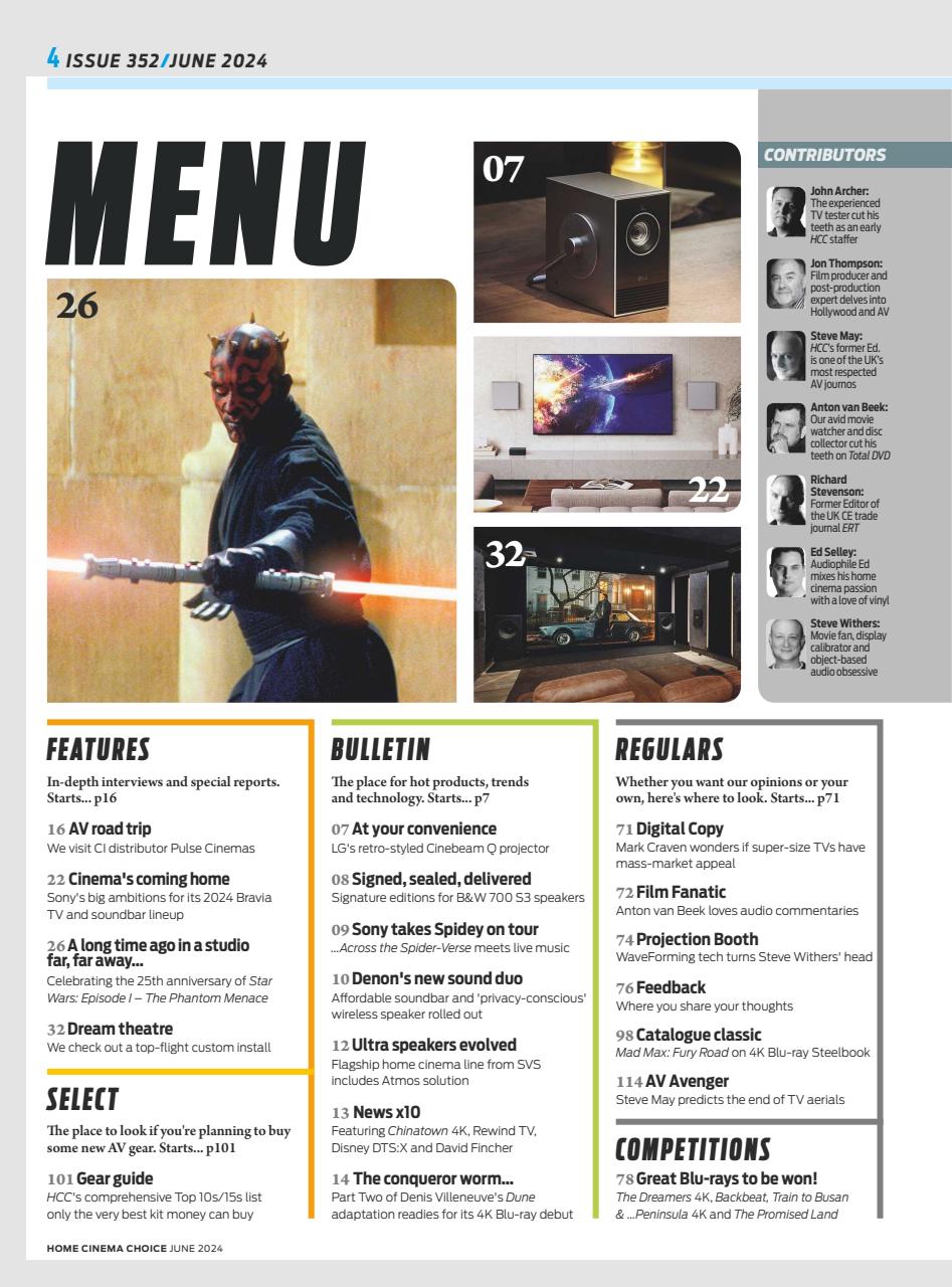 Home Cinema Choice Preview Pages