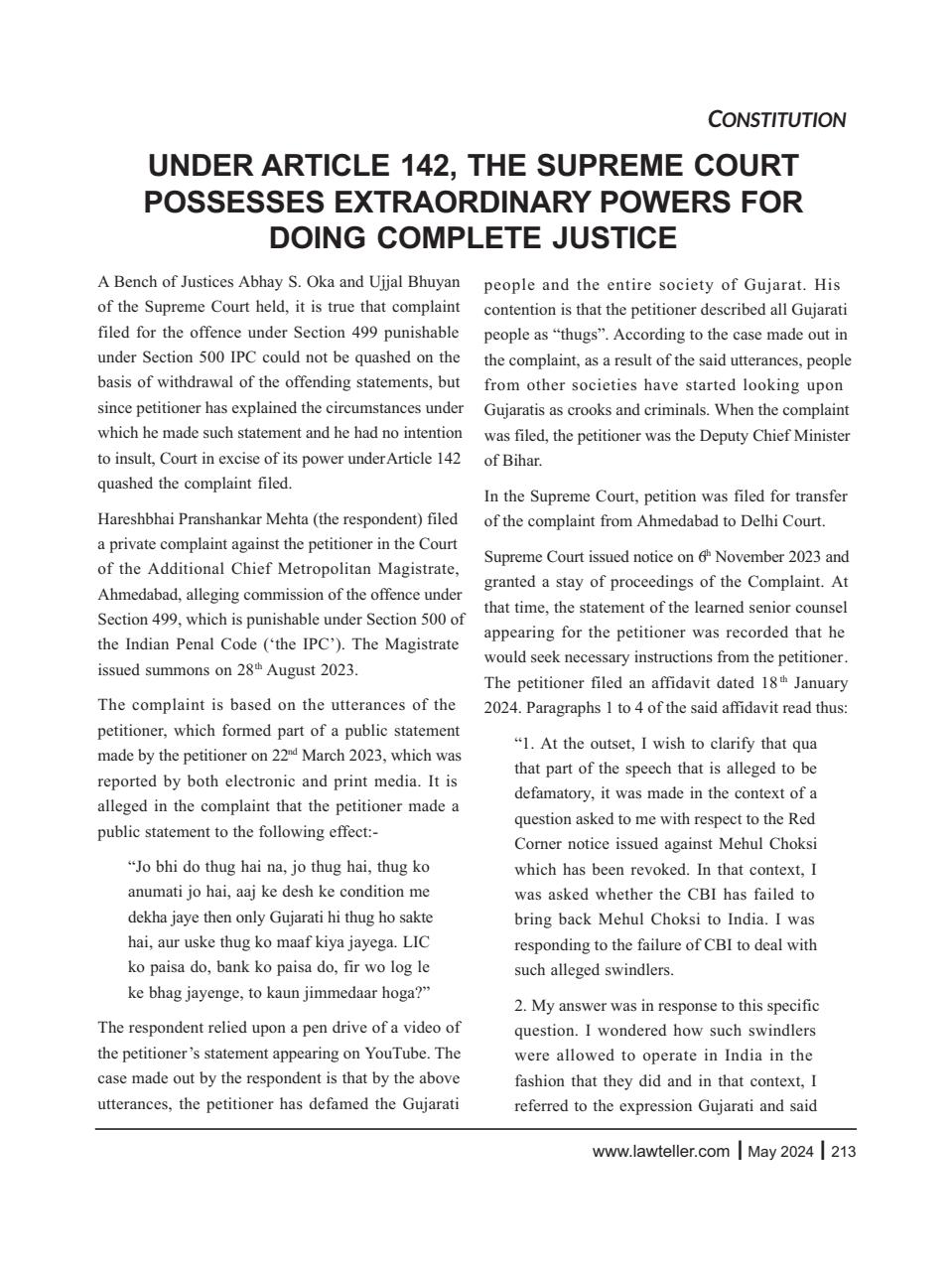 Lawteller – A Legal Awareness Magazine Preview Pages