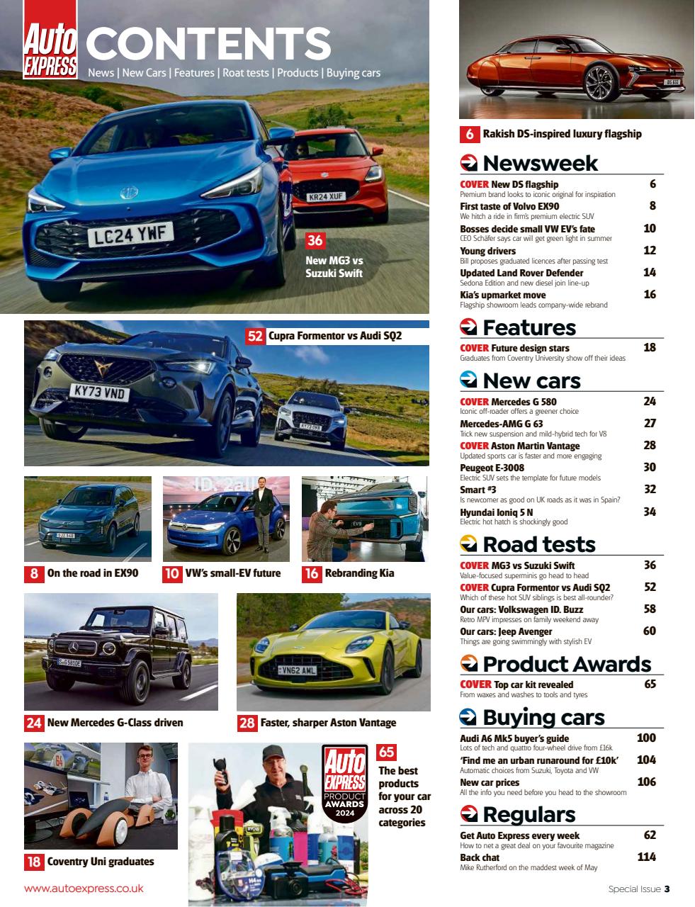 Auto Express Preview Pages