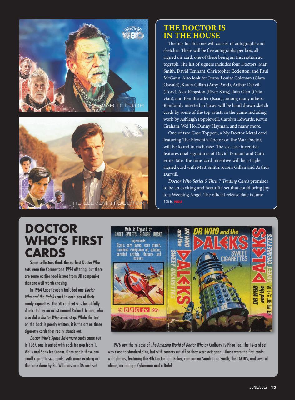 Non-Sport Update Magazine Preview Pages