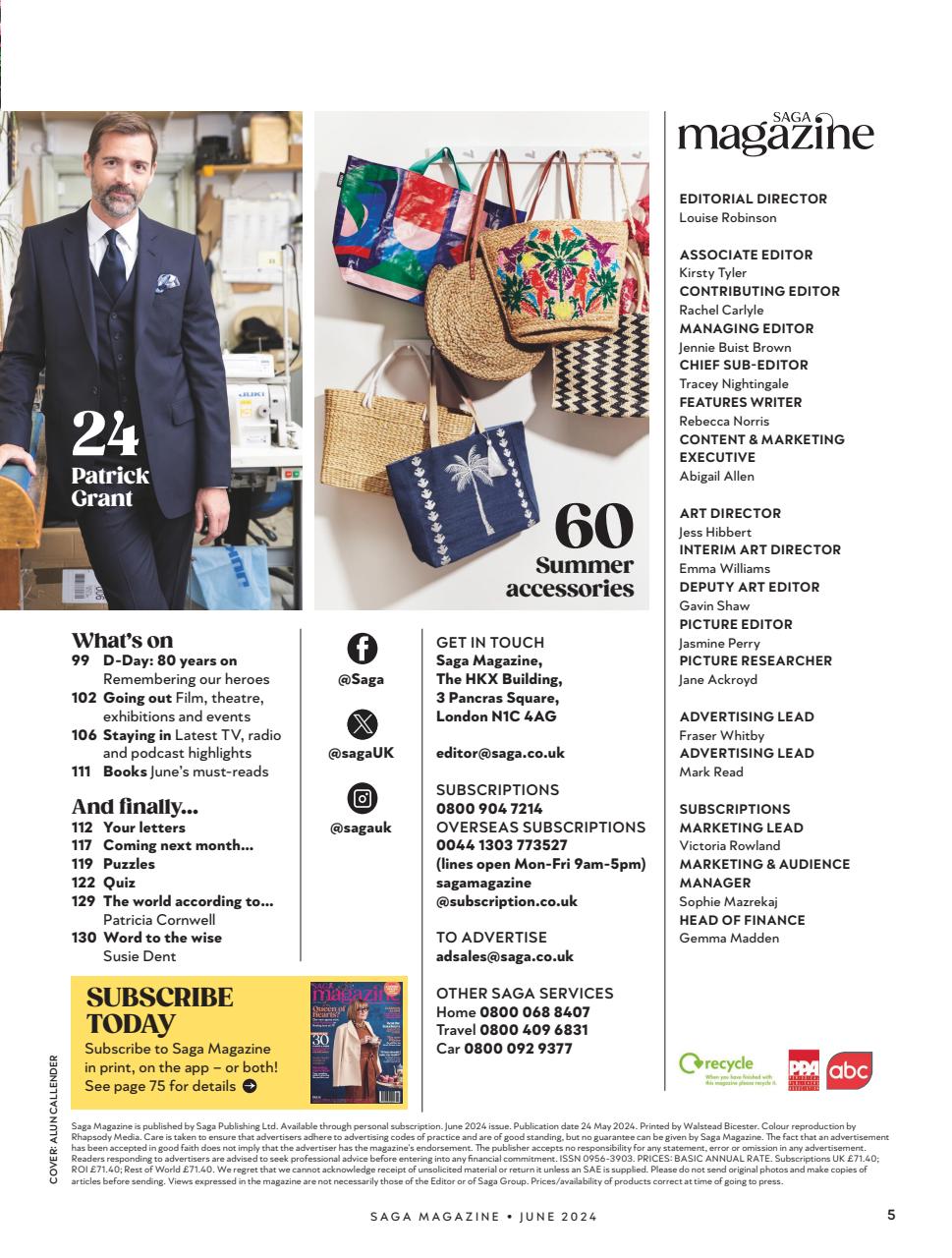 Saga Magazine Preview Pages