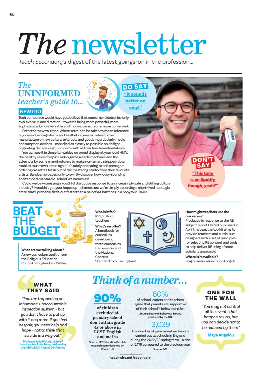 Teach Secondary Preview Pages