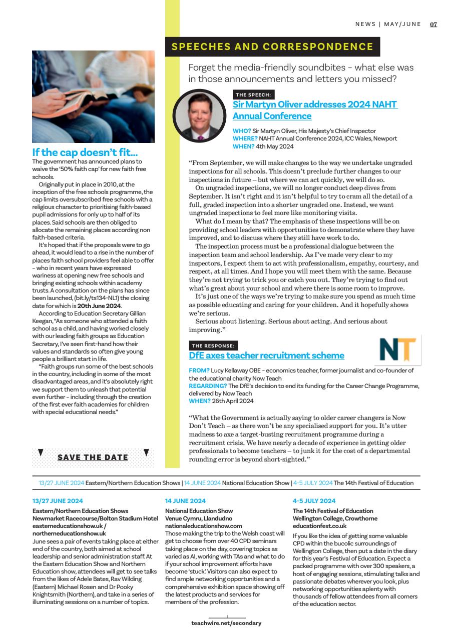 Teach Secondary Preview Pages