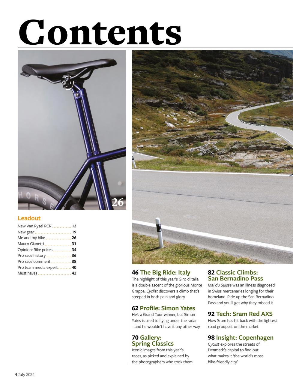 Cyclist Preview Pages