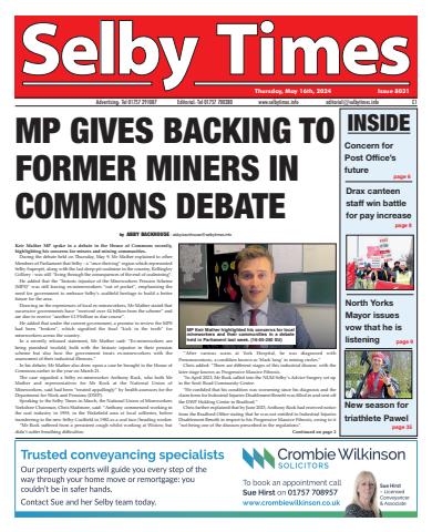 Selby Times issue May 16th 2024