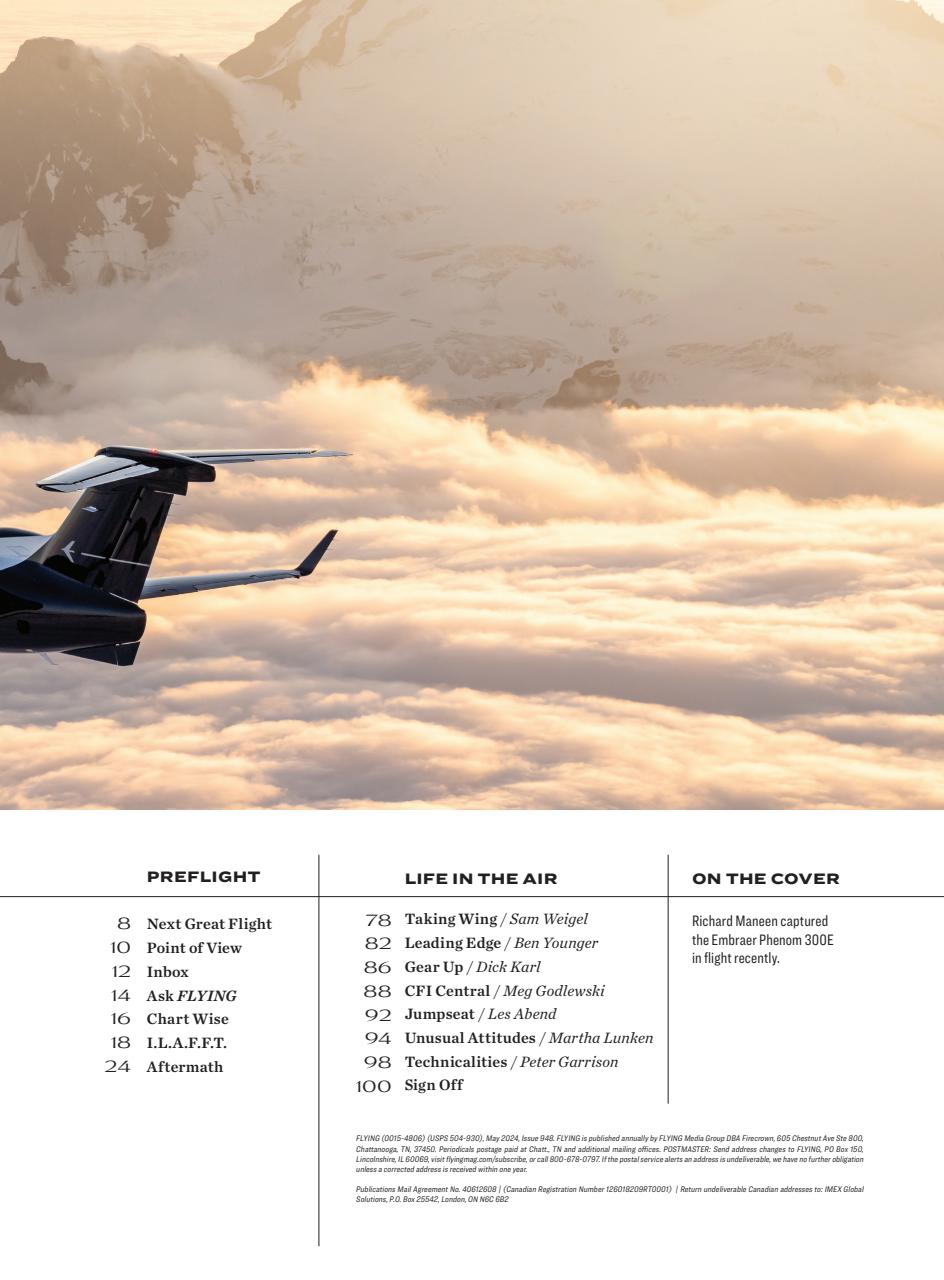 FLYING Magazine Preview Pages