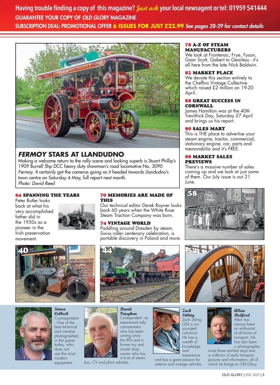 Old Glory Magazine Preview Pages