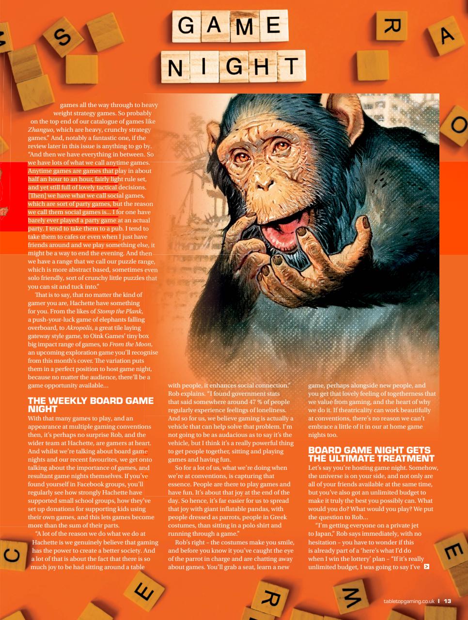 Tabletop Gaming Preview Pages