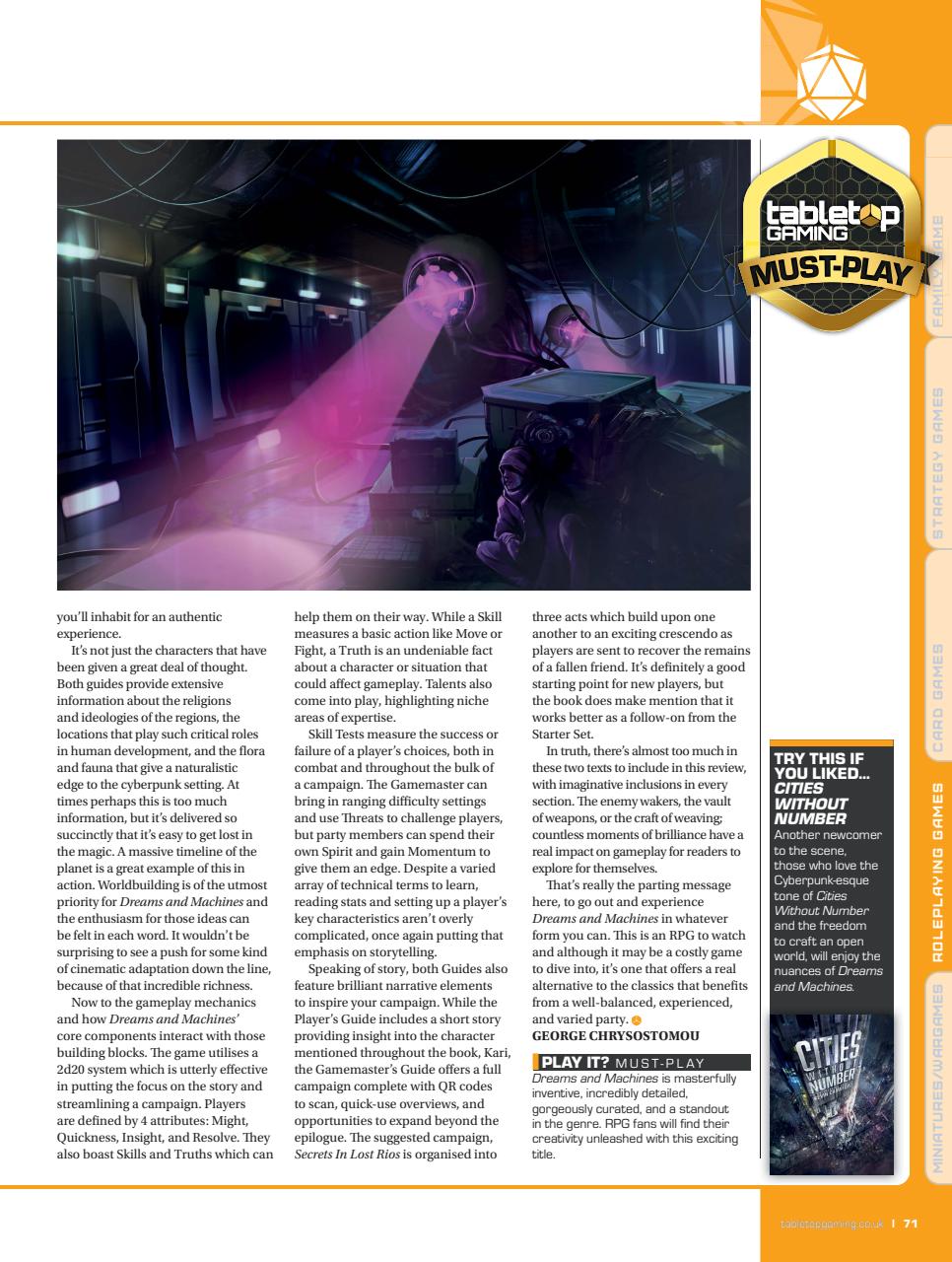 Tabletop Gaming Preview Pages